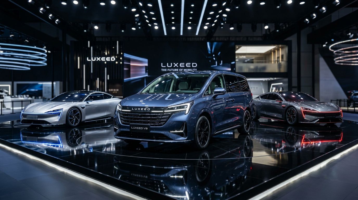 Preview of Auto China 2026: LUXEED Makes a Grand Appearance with the V9, the New R7 and S7, and Customized Models.